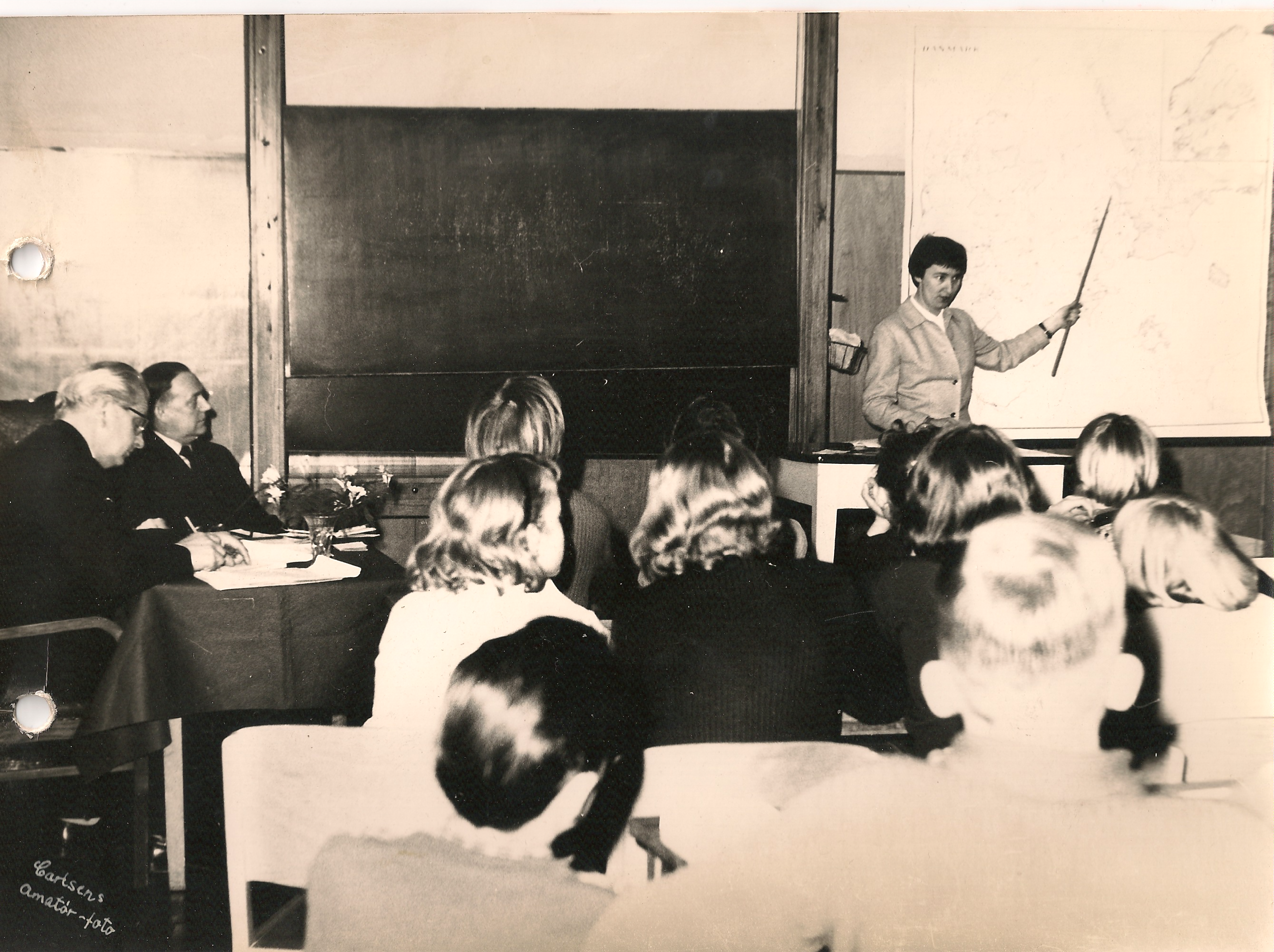 Lærer-eksamen på Kirketorvets skole. Ca. 1955.